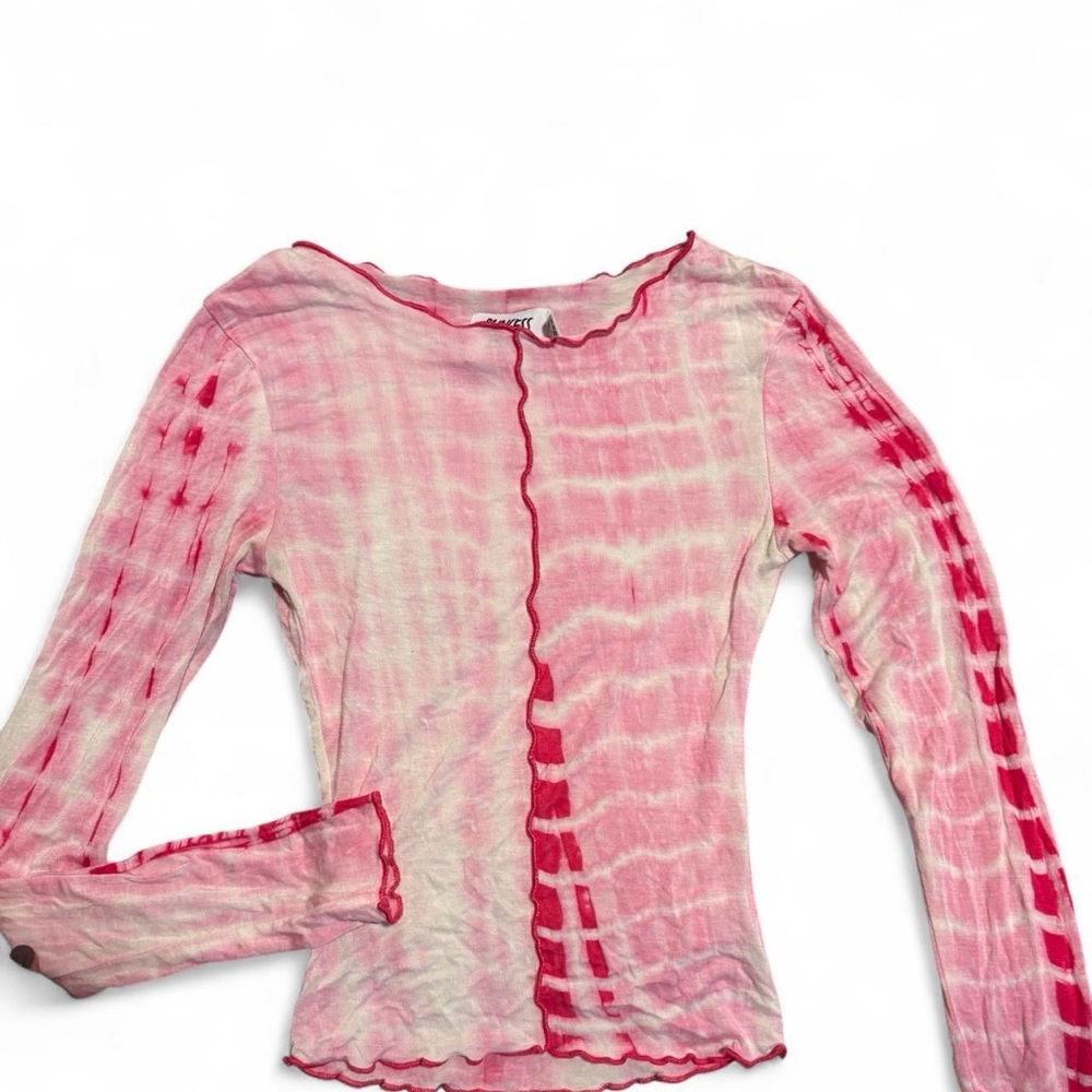Princess Polly Pink Tie-Dye Long Sleeve Top